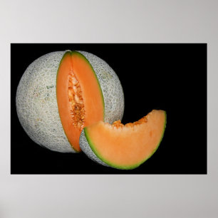Póster Sliced Cantaloupe Melon
