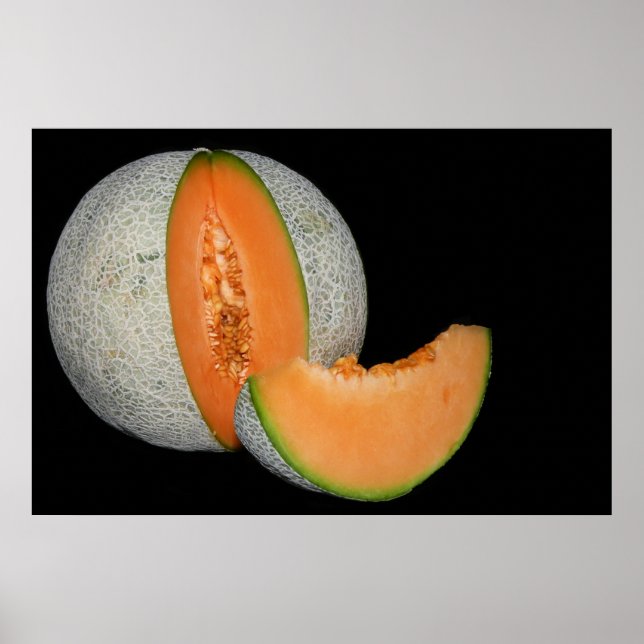 Póster Sliced Cantaloupe Melon (Frente)