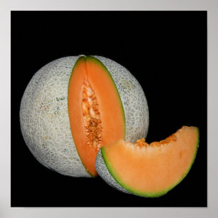 Póster Sliced Cantaloupe Melon