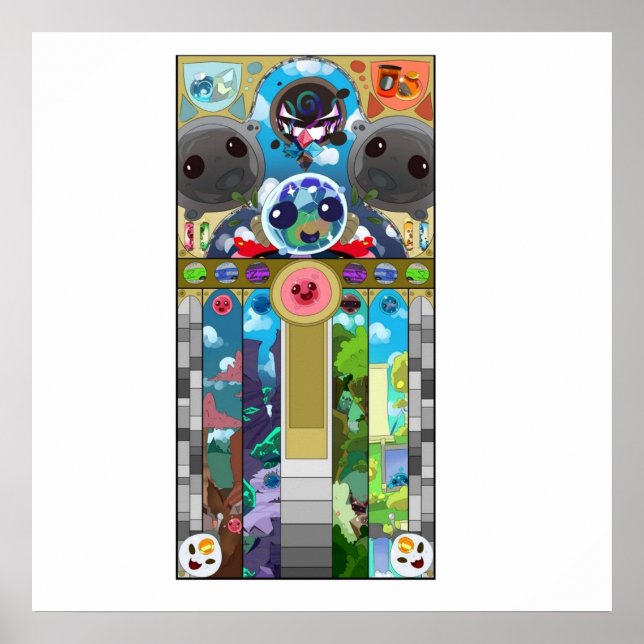 Póster Slime Rancher Seted Glass (Frente)