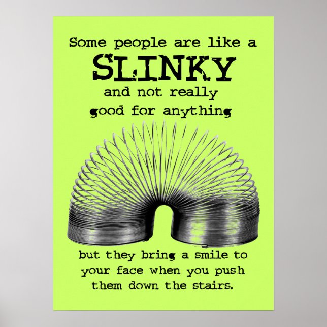 Póster Slinky People Divertido humor Poster impreso (Frente)