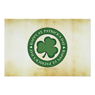 Póster SlipperyJoe celebra el Día de San Patricio Iris
