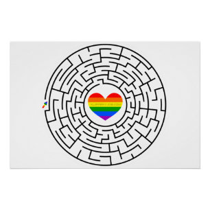 Póster SlipperyJoe el labyri labyri del rompecabezas de l