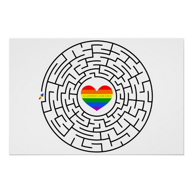 Póster SlipperyJoe el labyri labyri del rompecabezas de l (Anverso)