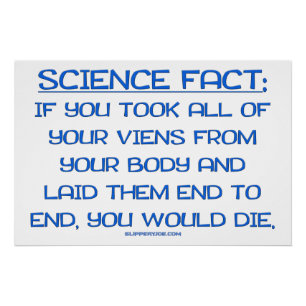 Póster SlipperyJoe es gracioso decir ciencia realidad azu