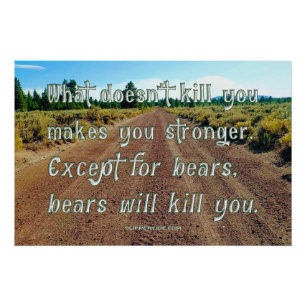 Póster SlipperyJoe es gracioso diciendo el bosque de grav