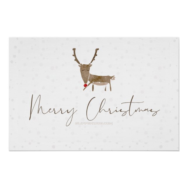 Póster SlipperyJoe Merry Nocheveris rinoceronte (Anverso)