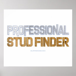 Póster SlipperyJoe's Professional Stud Finder madera 3-D