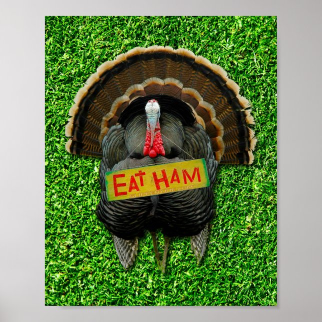 Póster SlipperyJoe's Thanksgiving pakey eat co (Frente)