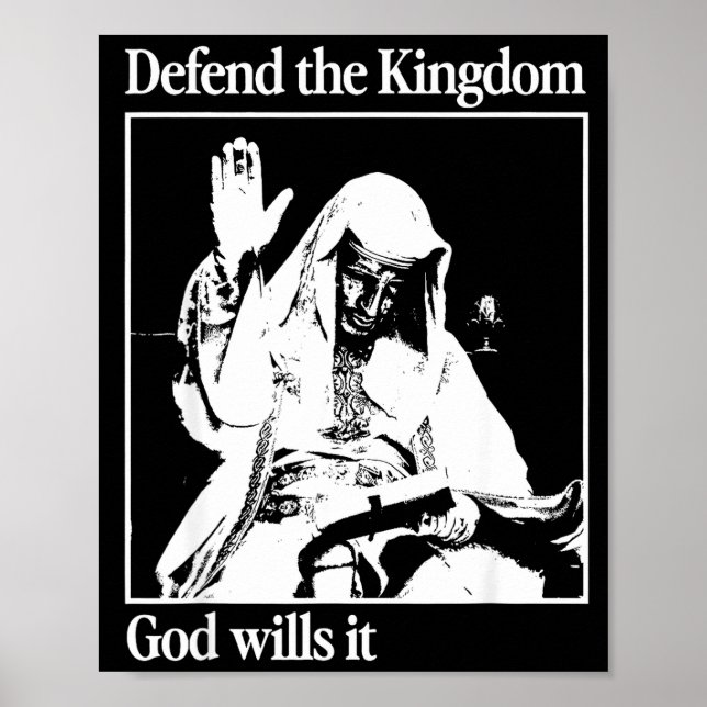 Póster Sliver Mask King Baldwin Iv Meme The Leper King Wa (Frente)