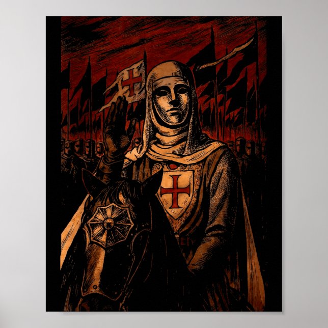 Póster Sliver Mask King Baldwin Iv Meme The Leper King Wa (Frente)