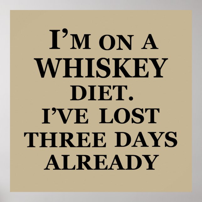 Póster slogan de whisky (Frente)