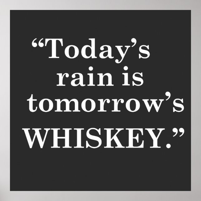 Póster slogan de whisky (Frente)