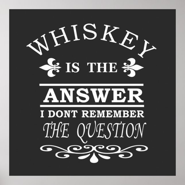 Póster slogan de whisky (Frente)