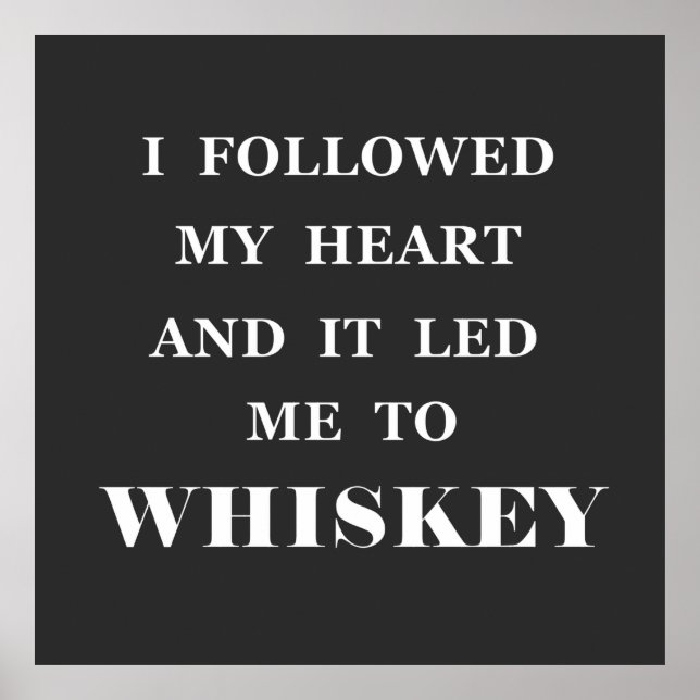 Póster slogan de whisky (Frente)