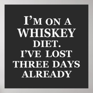 Póster slogan de whisky