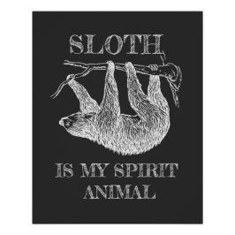 Póster Sloth is My Spirit Animal Gratis