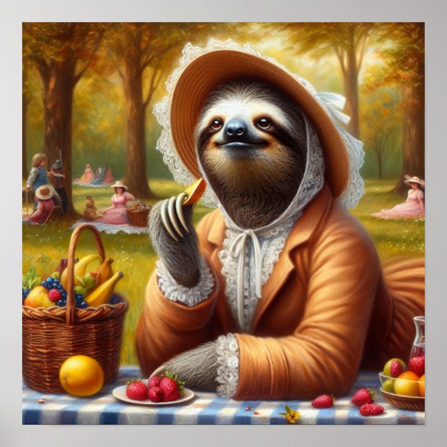 Póster Sloth Picnic (Frente)