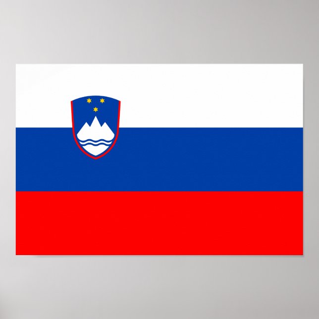 Póster Slovenia Flag (Frente)