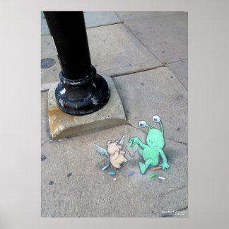 Póster Sluggo se traza a sí mismo