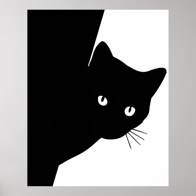 Póster Sly Black Cat (Frente)