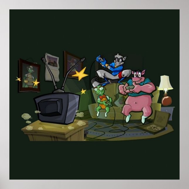 Póster Sly Cooper (Frente)