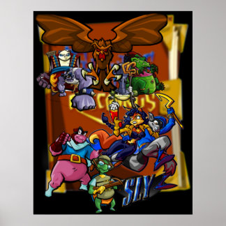 Póster Sly Cooper y el Raccono Thievius