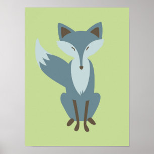 Póster Sly Fox Nursery Art