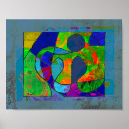 Póster Small Abstract Art Poster 8.5 x 11