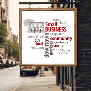 Póster Small Business