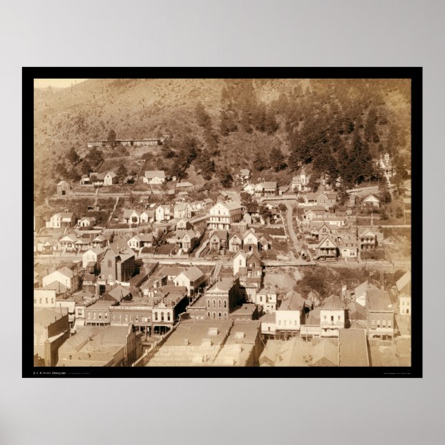 Póster Small City of Deadwood SD 1887 (Frente)