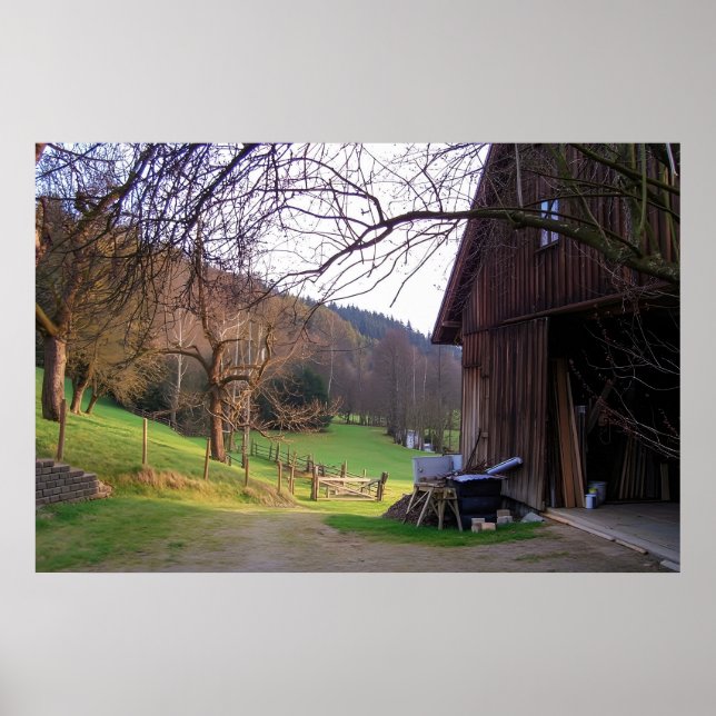 Póster Small Farm in Germany (Frente)