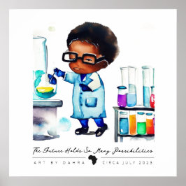 Póster Smart Black Kid