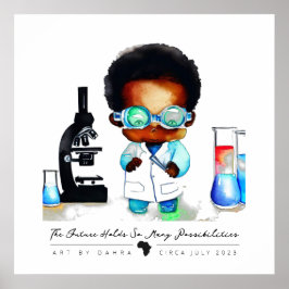 Póster Smart Black Kid