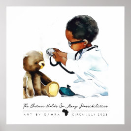 Póster Smart Black Kid