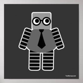 Póster Smart Geek Robot