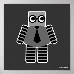 Póster Smart Geek Robot