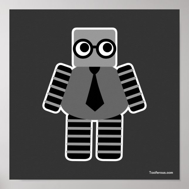 Póster Smart Geek Robot (Frente)