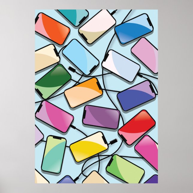 Póster Smartphones con un toque (Frente)