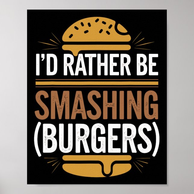 Póster Smash Burger Lover Queseburger Flat Top C (Frente)