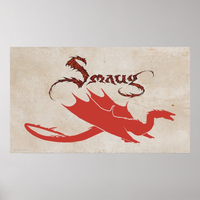 Póster SMAUG™ Silhouette & Name (Frente)