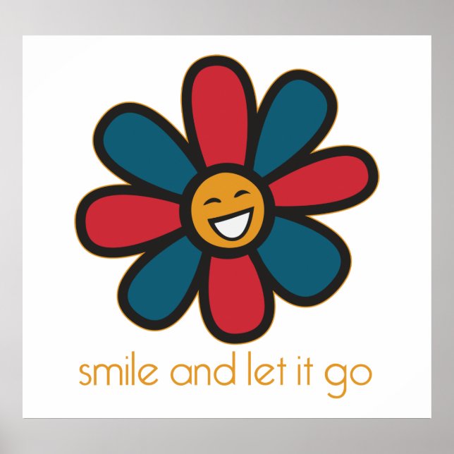 Póster Smile and Let it Go (Frente)