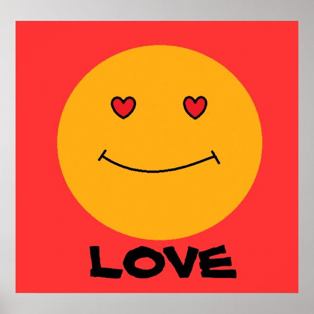 Póster Smile Face Love (Frente)
