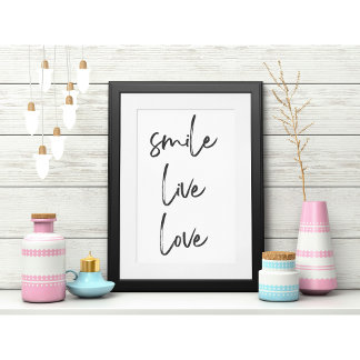 Póster Smile, Live, Laugh Poster – Positive Energie 