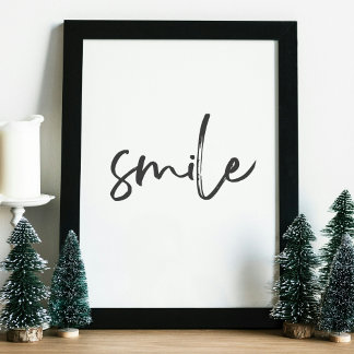 Póster Smile Poster – Positive Energie für dein Zuhause