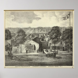 Póster Smock & Buchanon, concesionarios de madera, Asbury