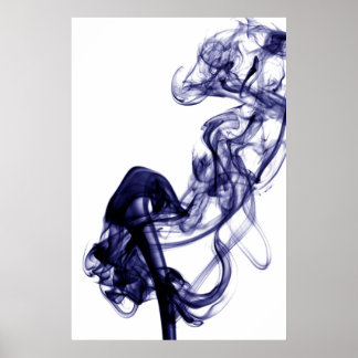 Póster Smoke Photography - Blue Poster