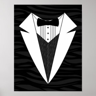 Póster Smoking negro/blanco