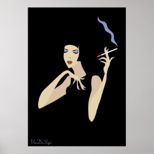 Póster Smoking Woman