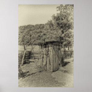 Póster Smoky Mountain Outhouse